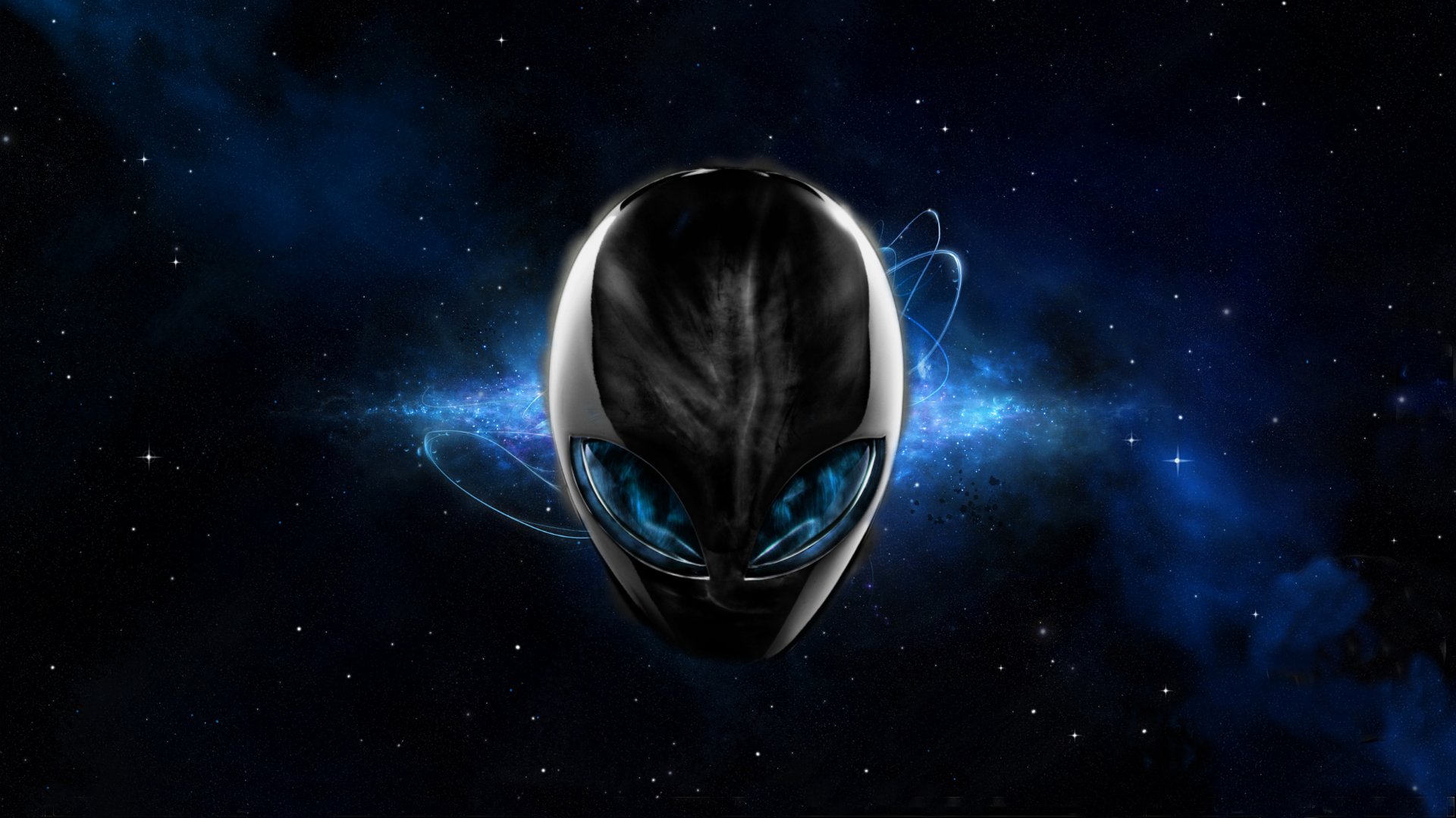 Alienware Dark Blue Space Desktop Wallpaper