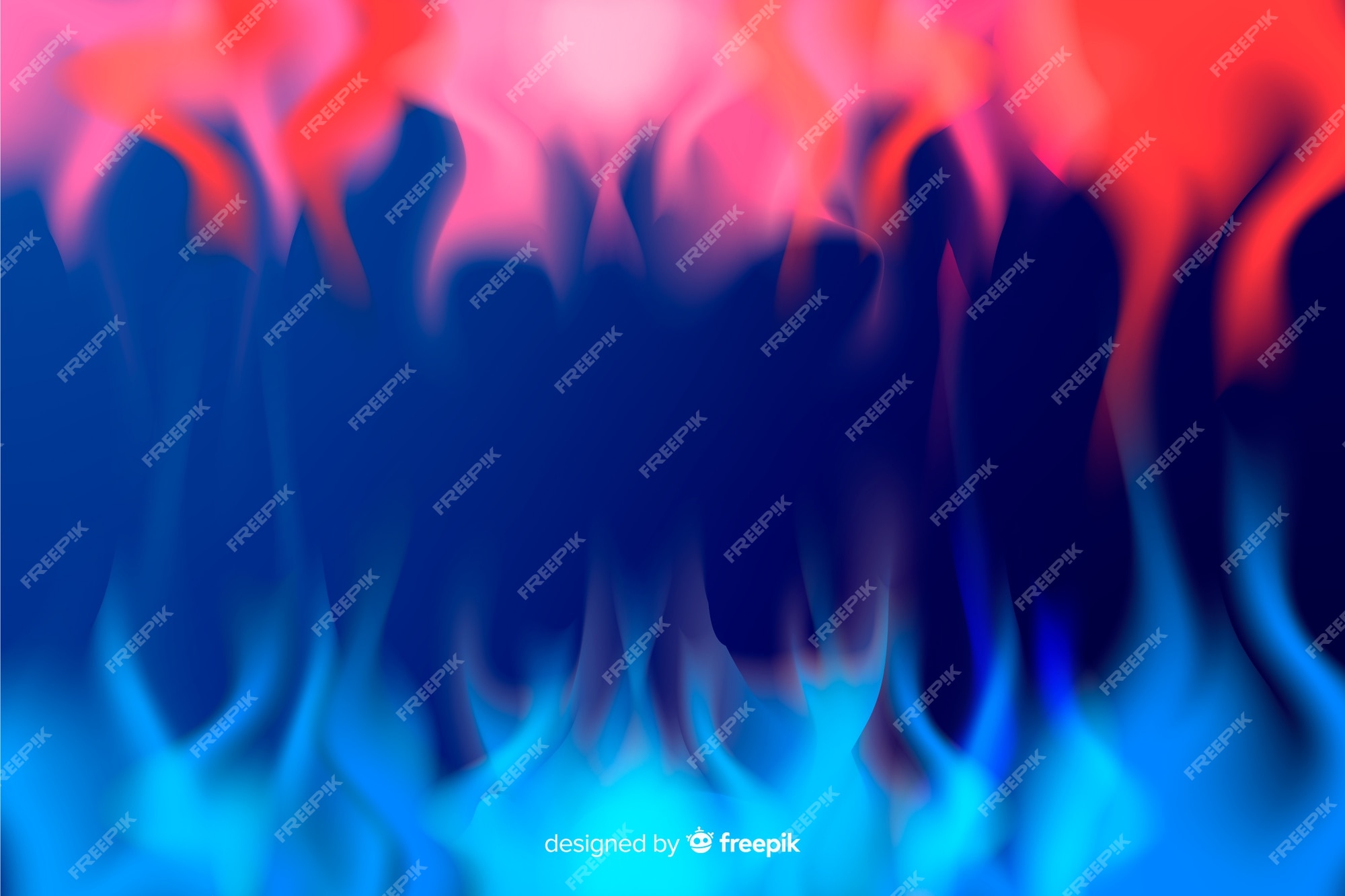 Red And Blue Fire Background Wallpaper