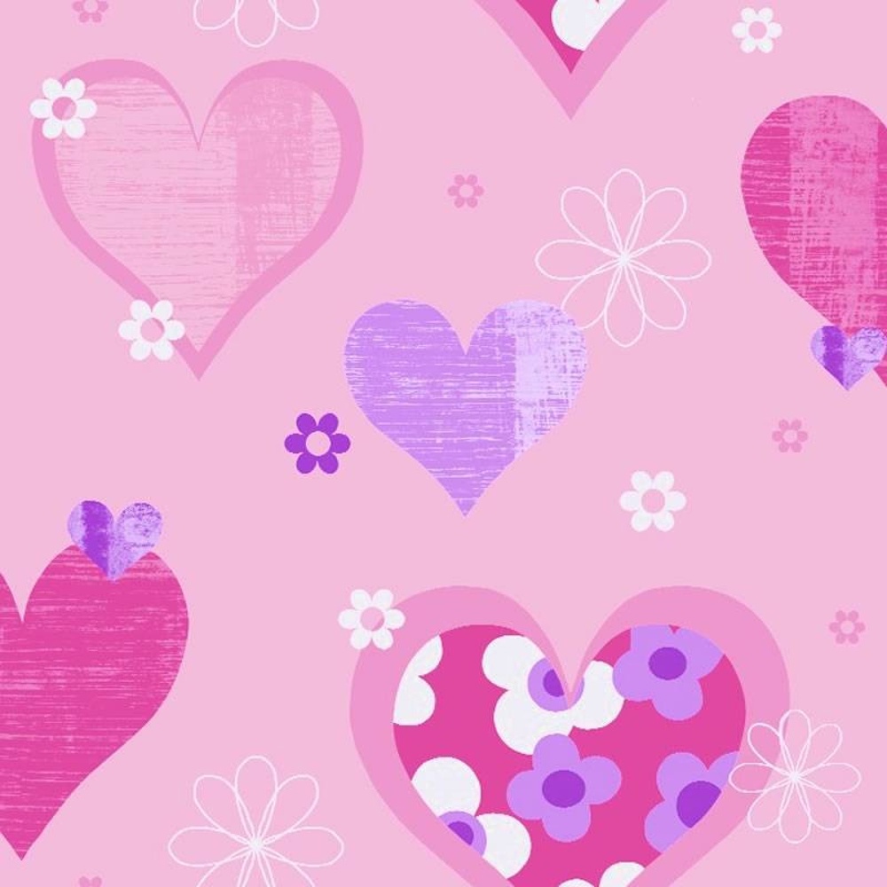  Hearts Flowers Luxury Girls Childrens Kids Bedroom Wallpaper 533701
