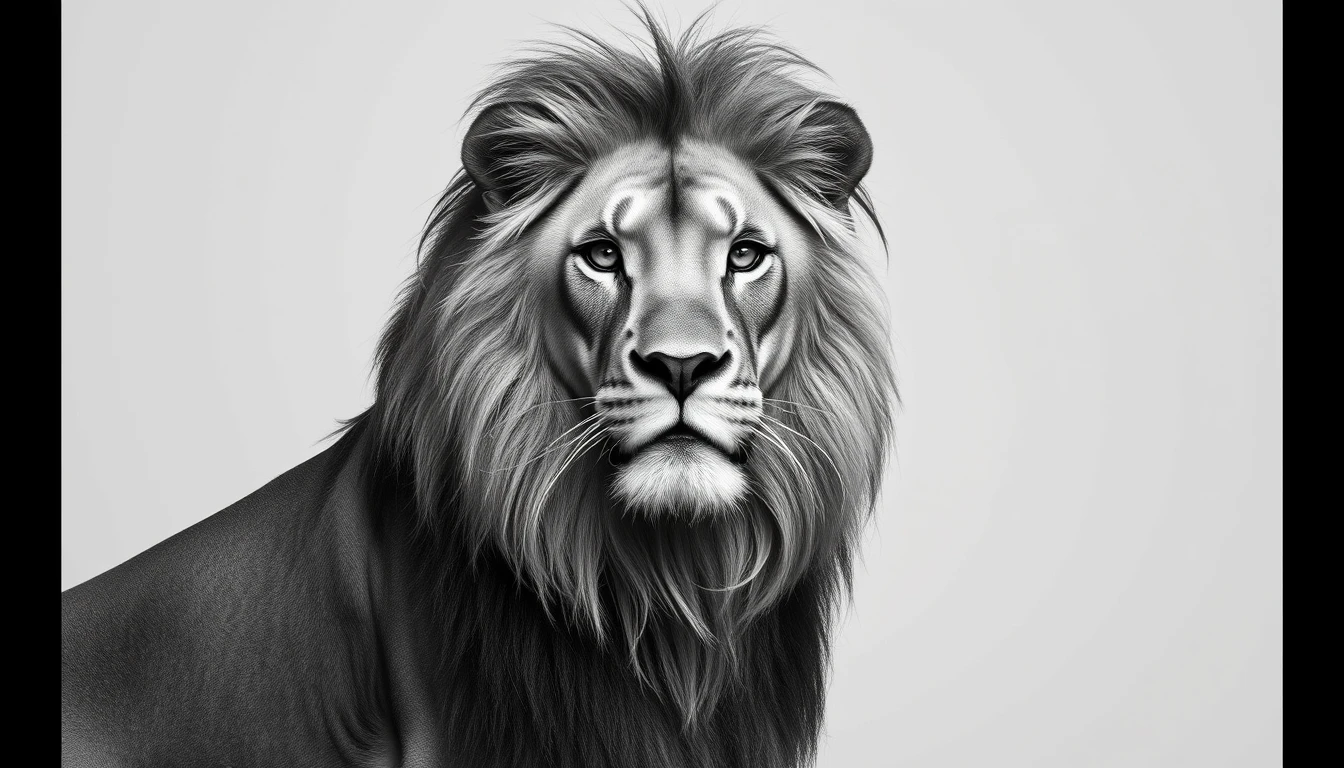 🔥 [90+] Lion Wallpapers Black and White | WallpaperSafari