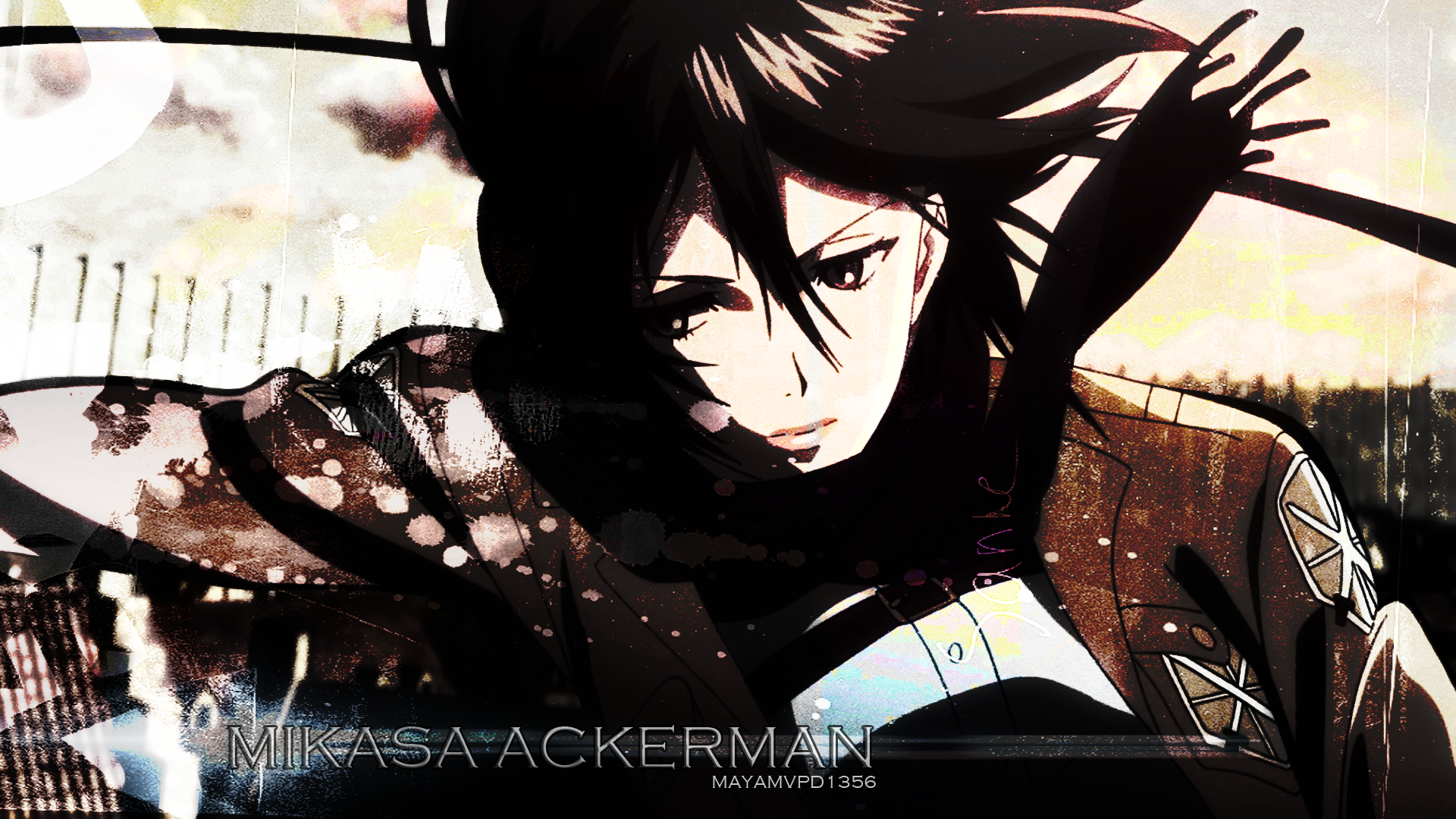 Mikasa Ackerman Snk Wallpaper By Mayamvpd1356