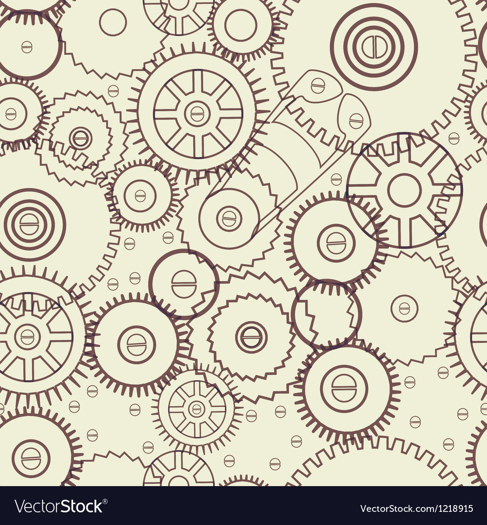 Seamless Mechanical Background Royalty Vector Image