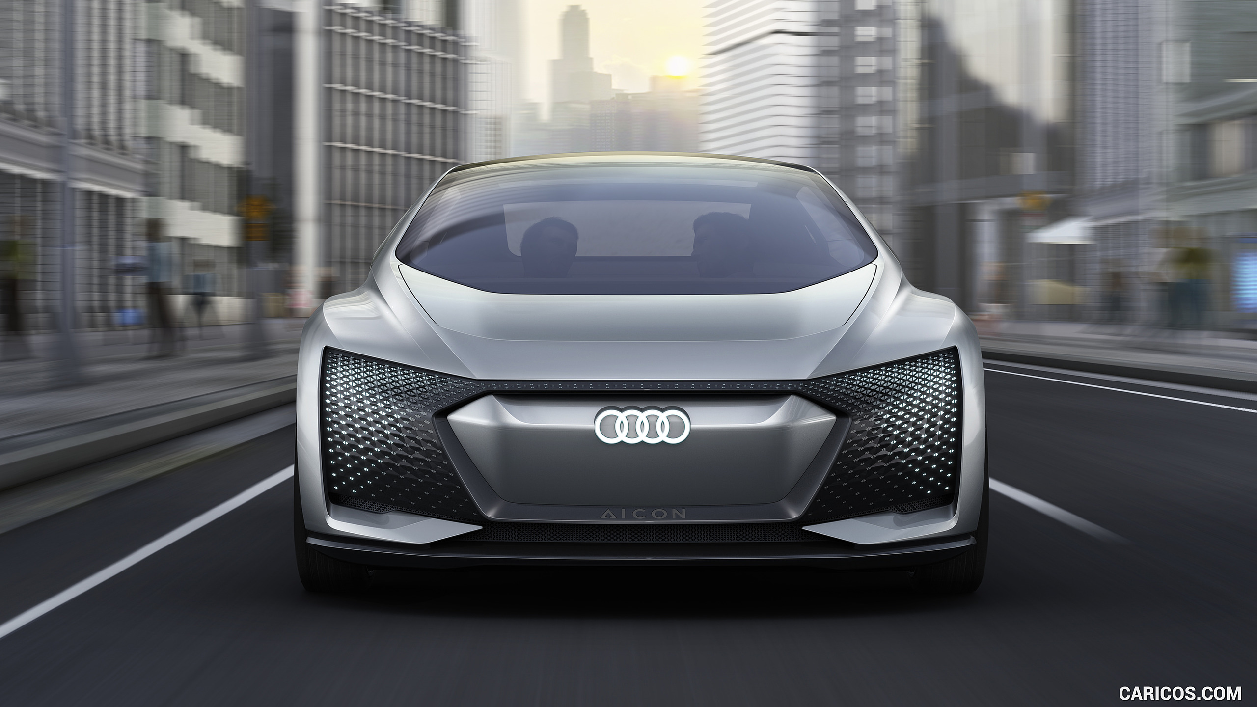 Audi Aicon Concept Color Augmented White Front HD