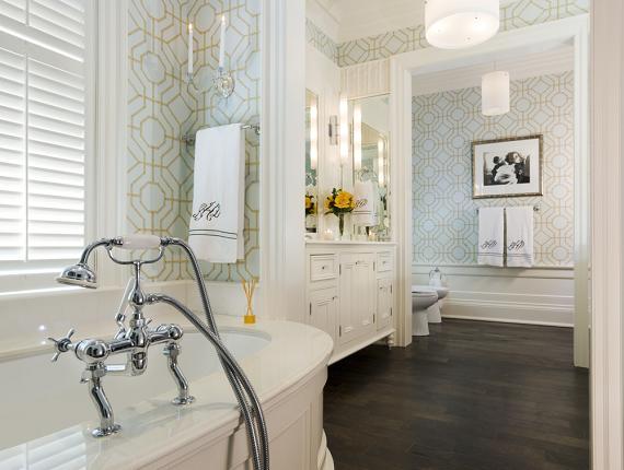 49 Gorgeous Bathroom Wallpaper On Wallpapersafari