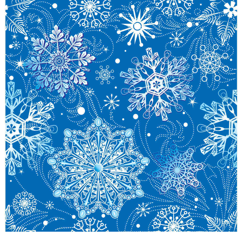 Snowflake Pattern Background