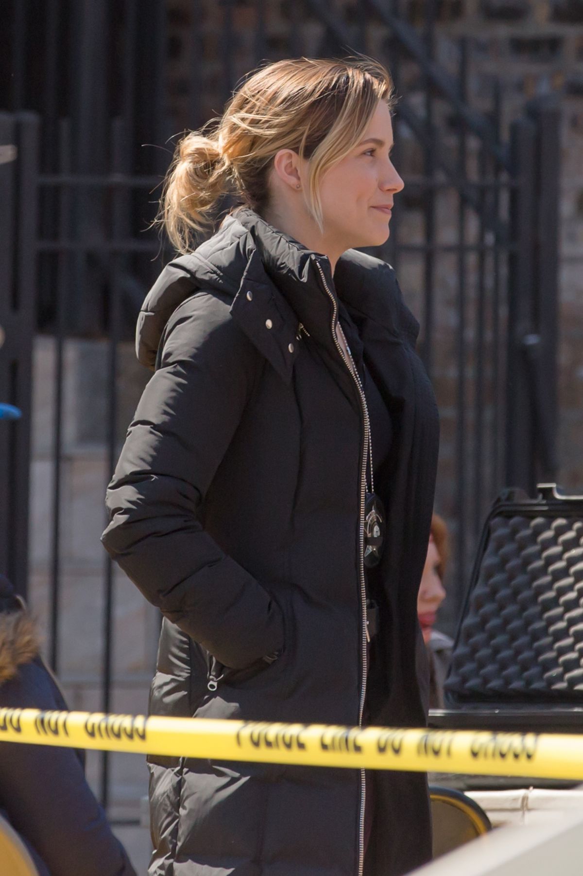 Sophia Bush On The Set Of Chicago Pd In Wallpaper