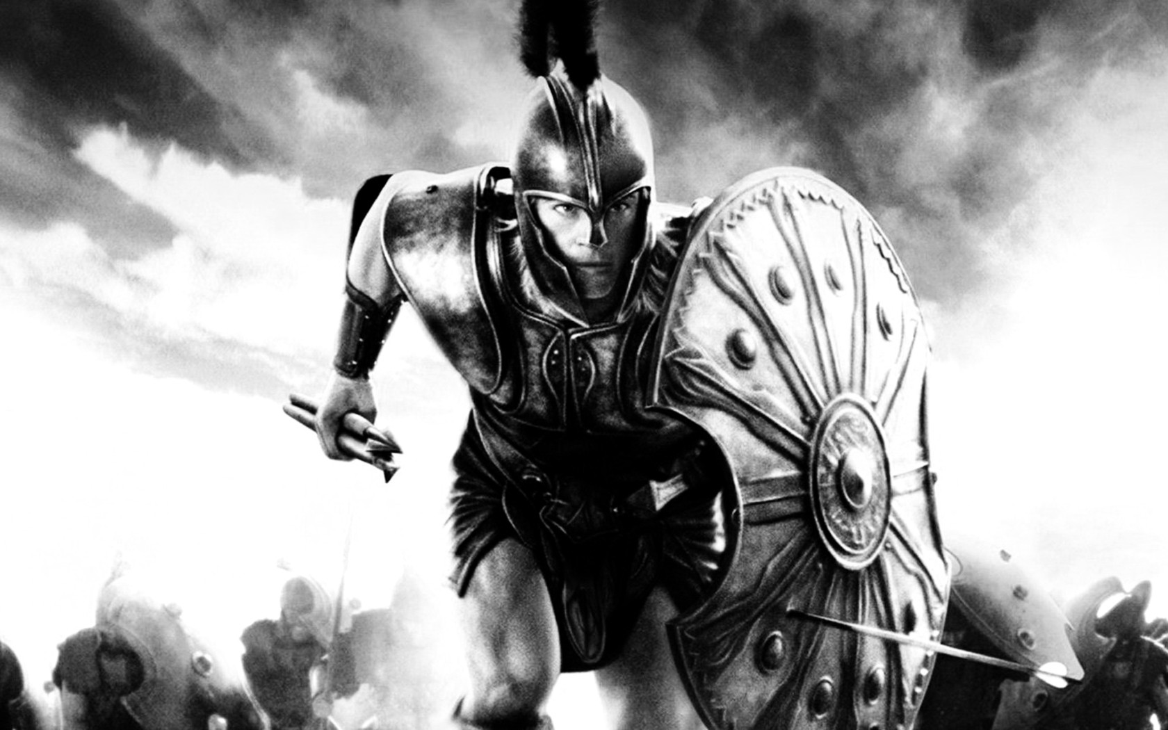Sparta Brad Pitt Warriors Troy Wallpaper