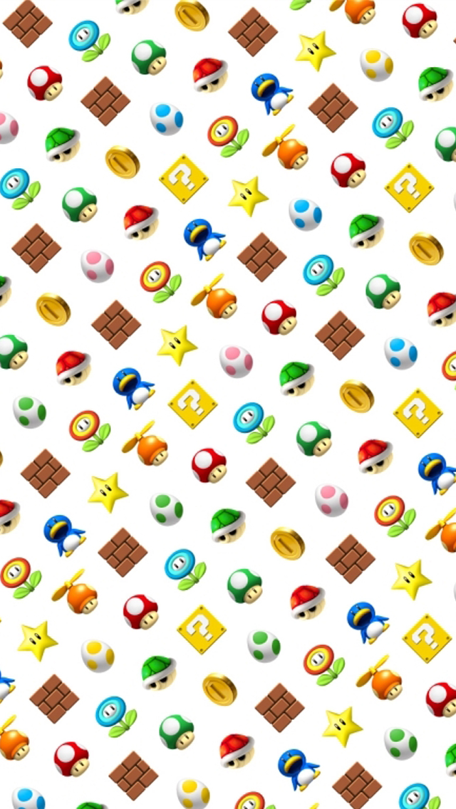 Mario Background iPhone Wallpaper