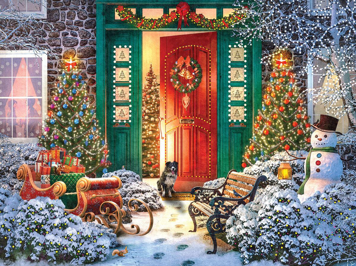  Piece Jigsaw Puzzle Christmas Door 1805pz White Mountain