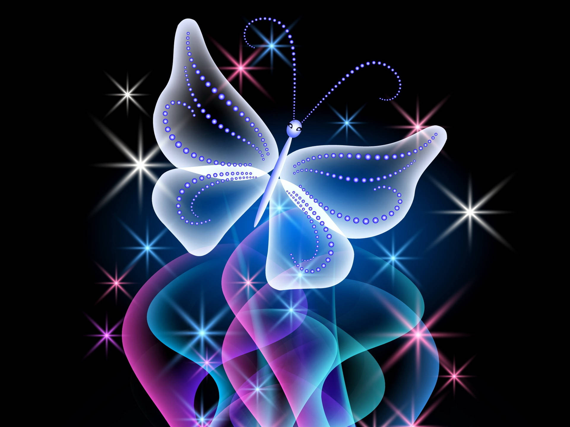 Pink And Blue Wallpaper