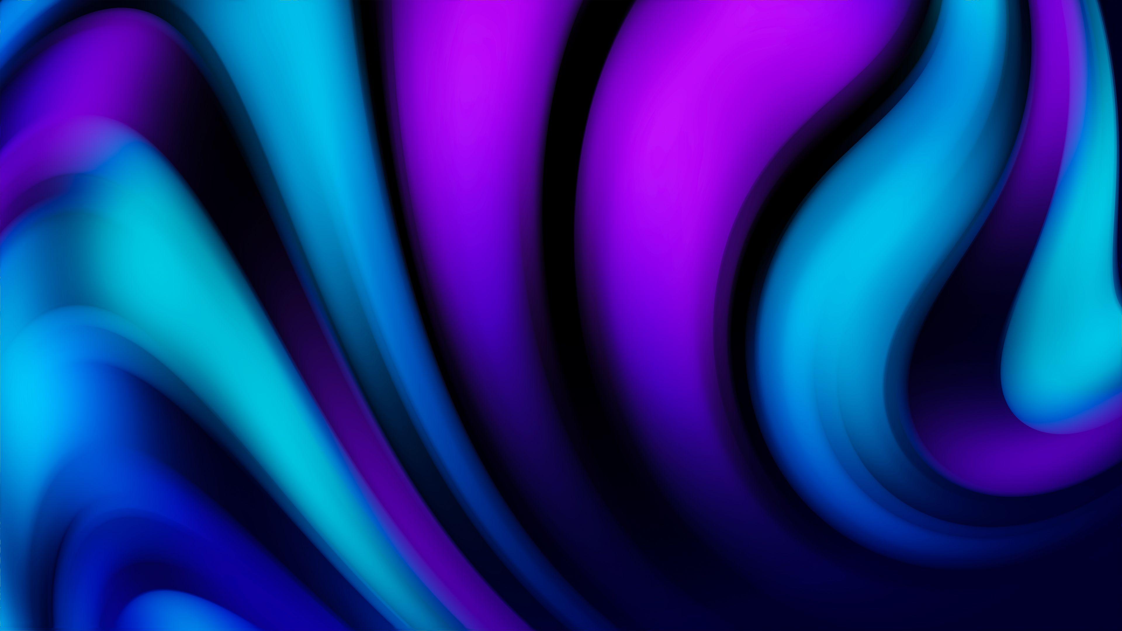 Purple Blue Moving Down Abstract Wallpaper