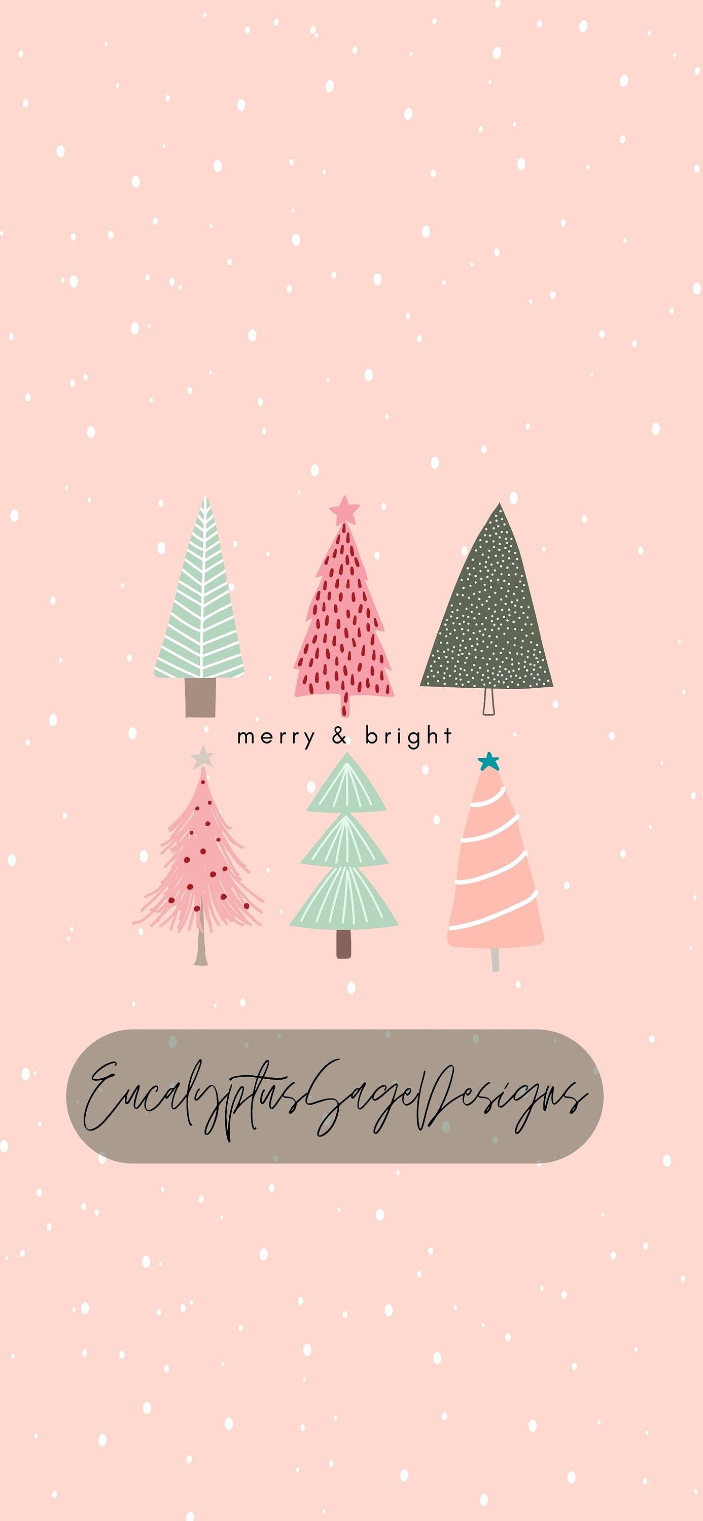 Preppy Christmas Wallpapers   Etsy