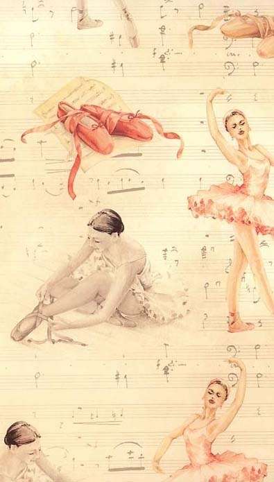 Gorgeous Ballet Print Crafting Paper From Italy Ballerina Dance