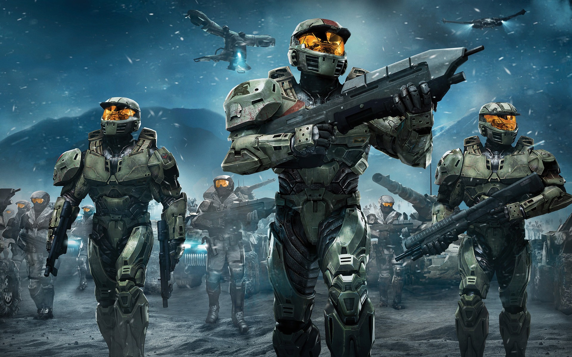 Halo Wars Spartans desktop wallpaper