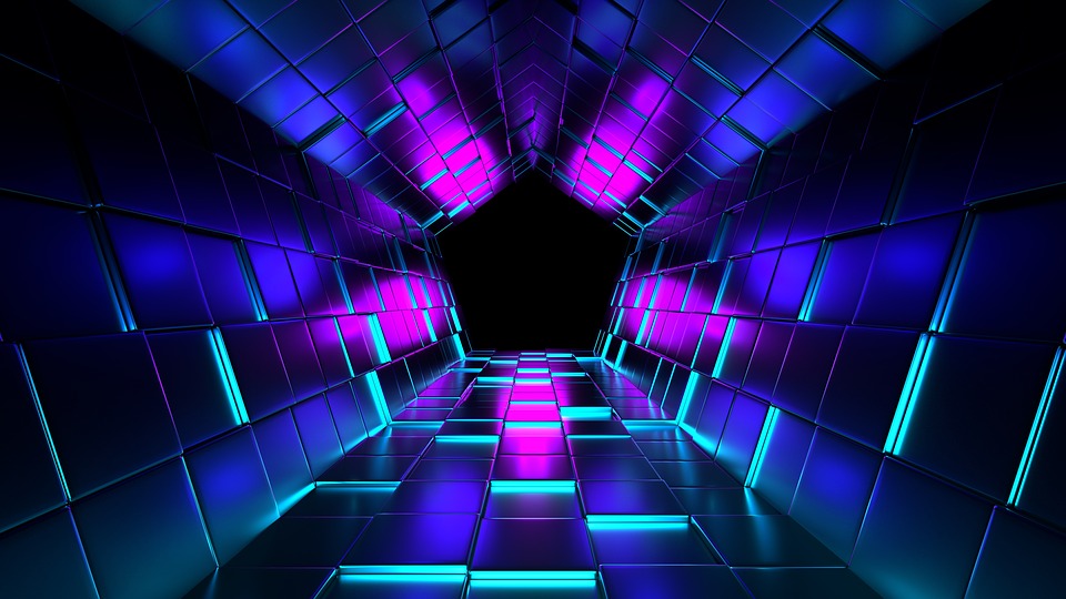 Cube 3d Background Image On