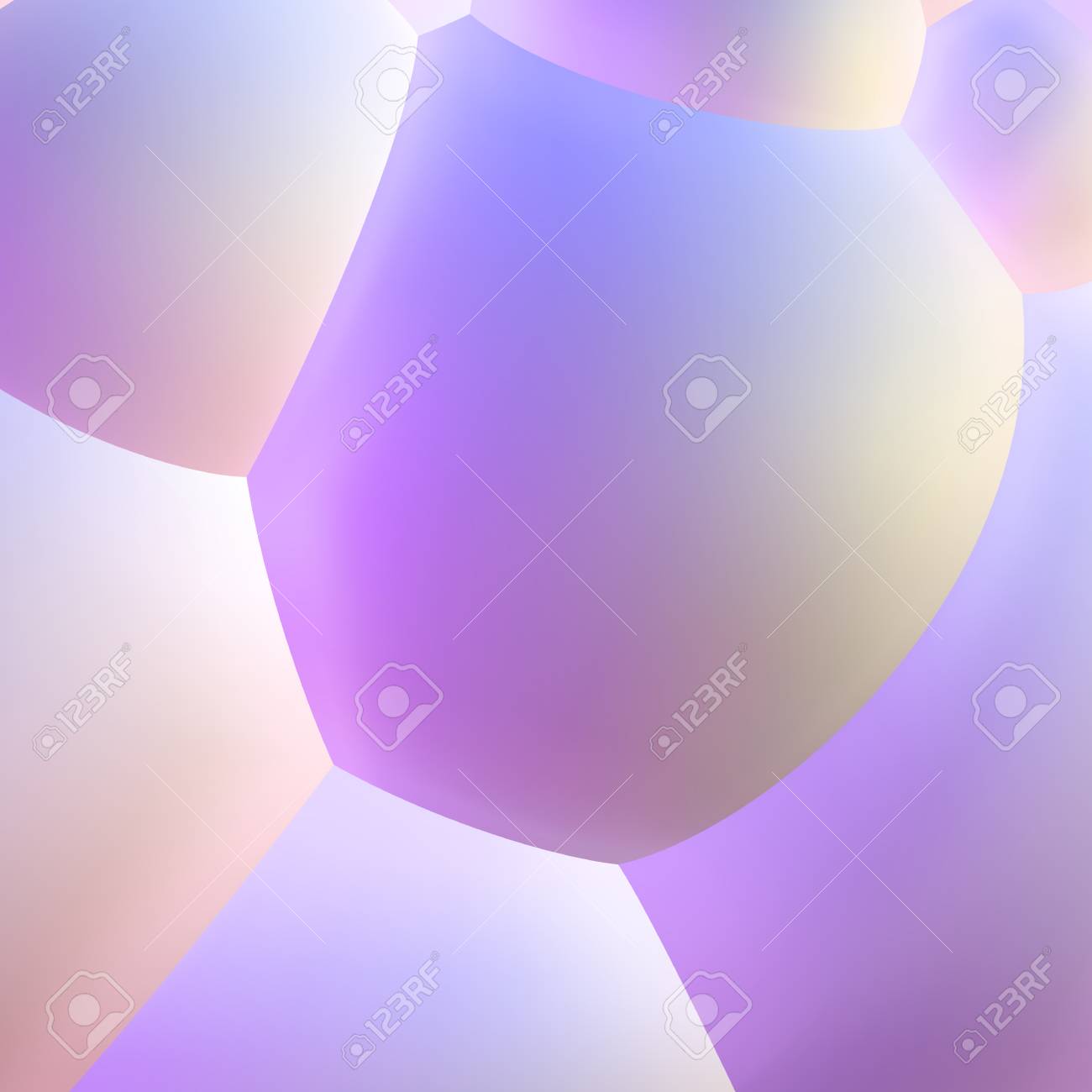 Abstract Background With Pearlescent Bubbles Balls Royalty