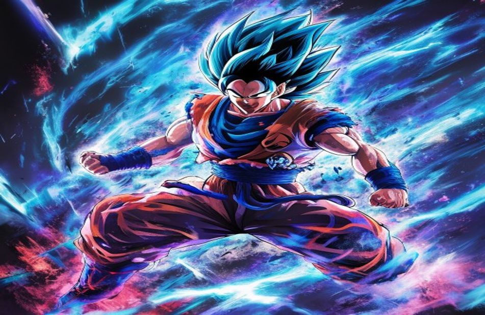 Blue Gogeta Wallpaper