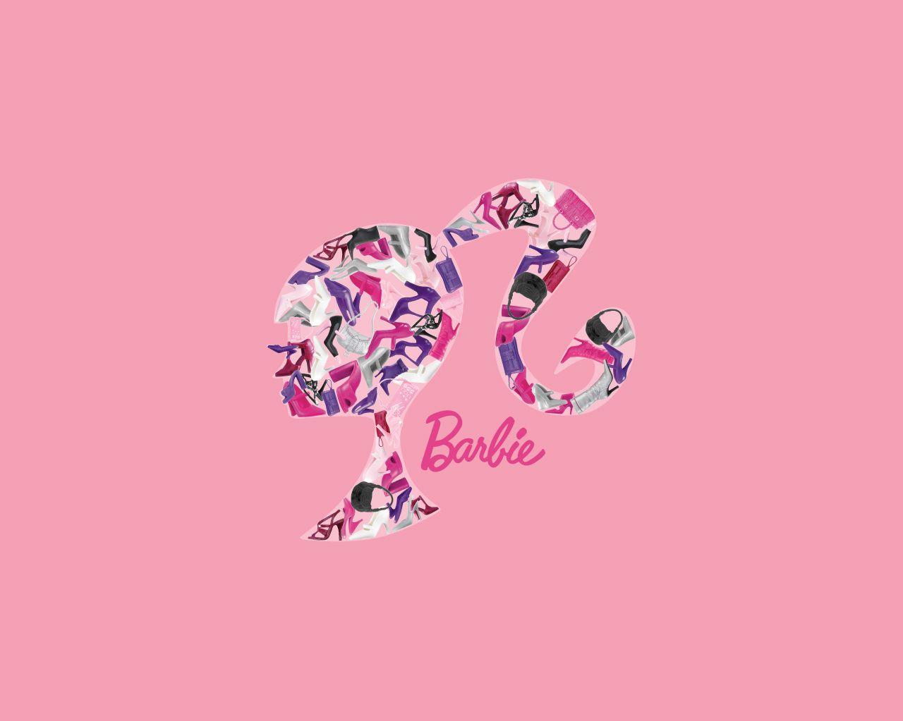 Barbie Wallpaper Drawing Logo Pink