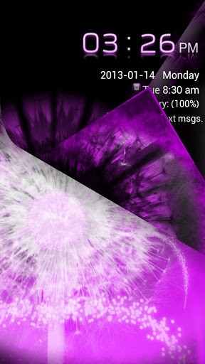 Bigger Purple Galaxy Go Locker For Android Screenshot
