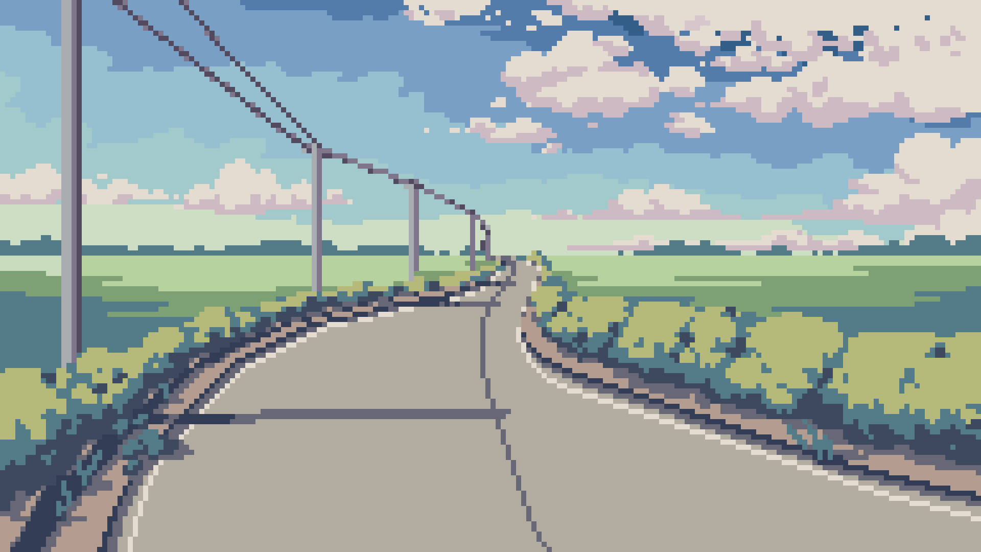 Aesthetic Pixel Art HD Wallpaper