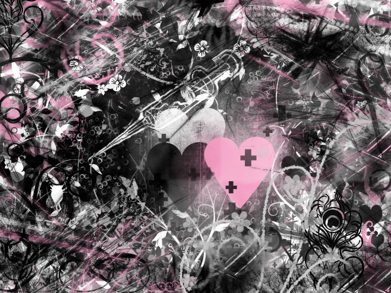 Wallpaper Black Pink White By Silveremerald92