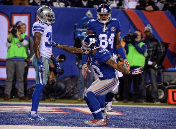 The Giants Odell Beckham Jr Right After Scoring Nov He Was