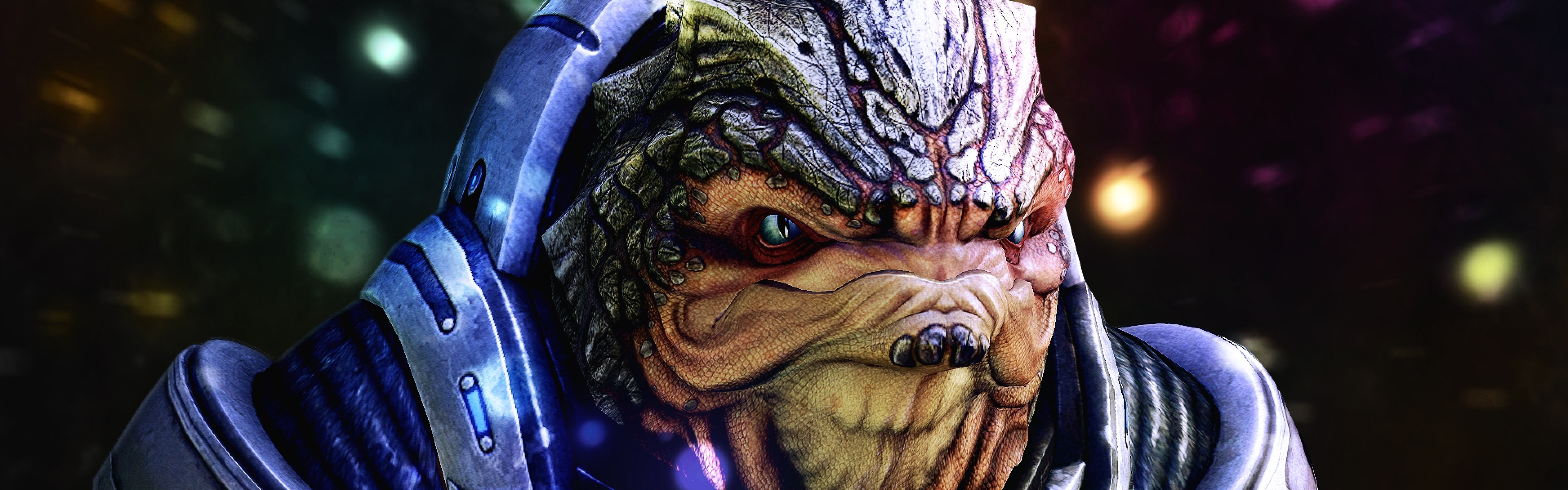 Wallpaper Mass Effect Grunt Face Look Character