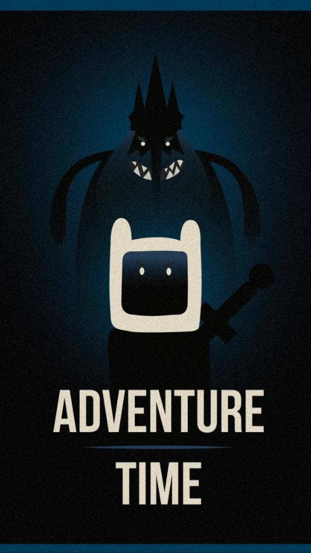 Adventure Time inspired by Olly Moss Wallpaper for iPhone 5