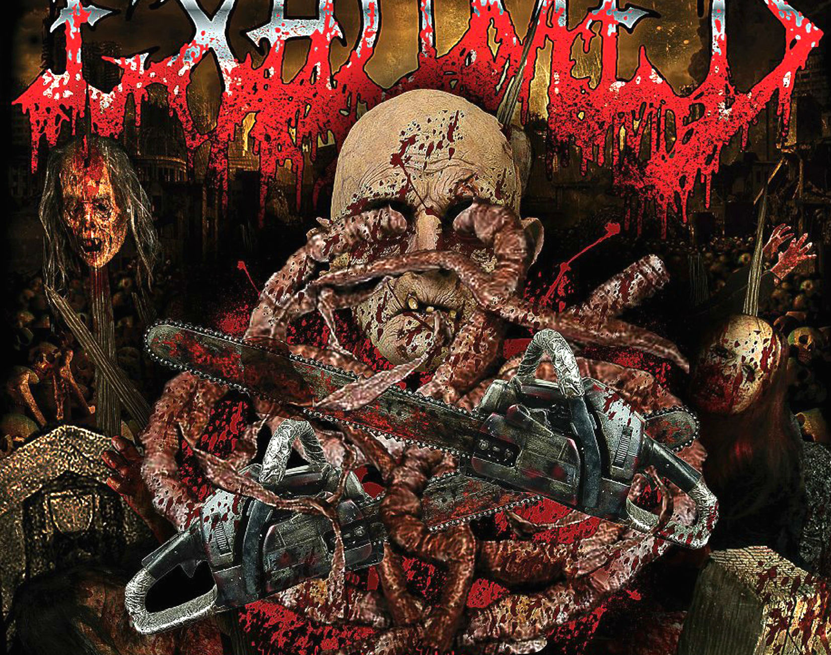 Exhumed Death Metal Heavy Hr Wallpaper Background