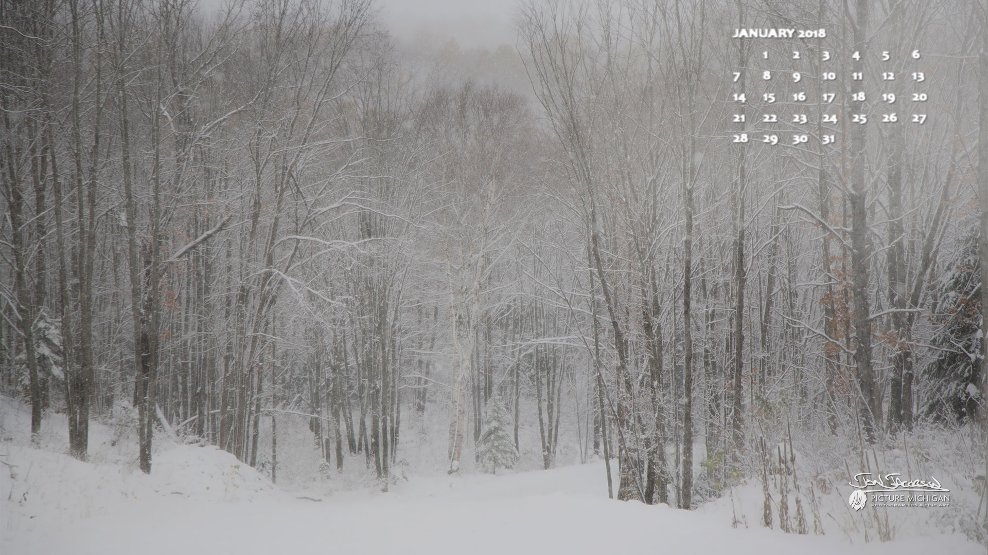 January Desktop Calendar Wallpaper Somewhere In The