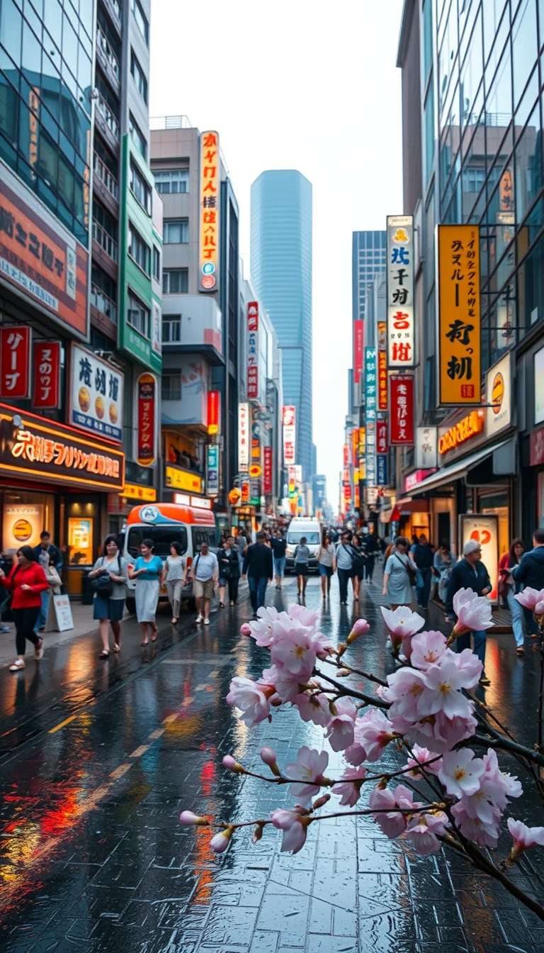 Tokyo Street Scene Wallpaper