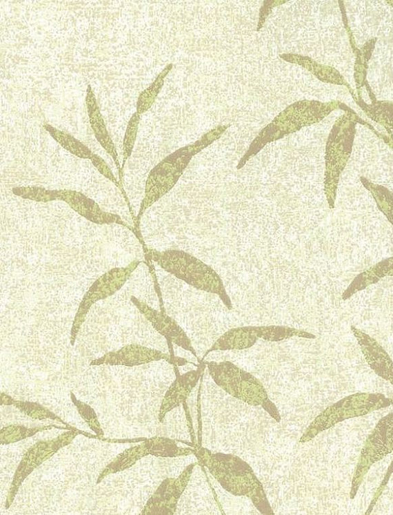 Asian Inspired Green Bamboo Leaf Wallpaper By Wallpaperyourworld
