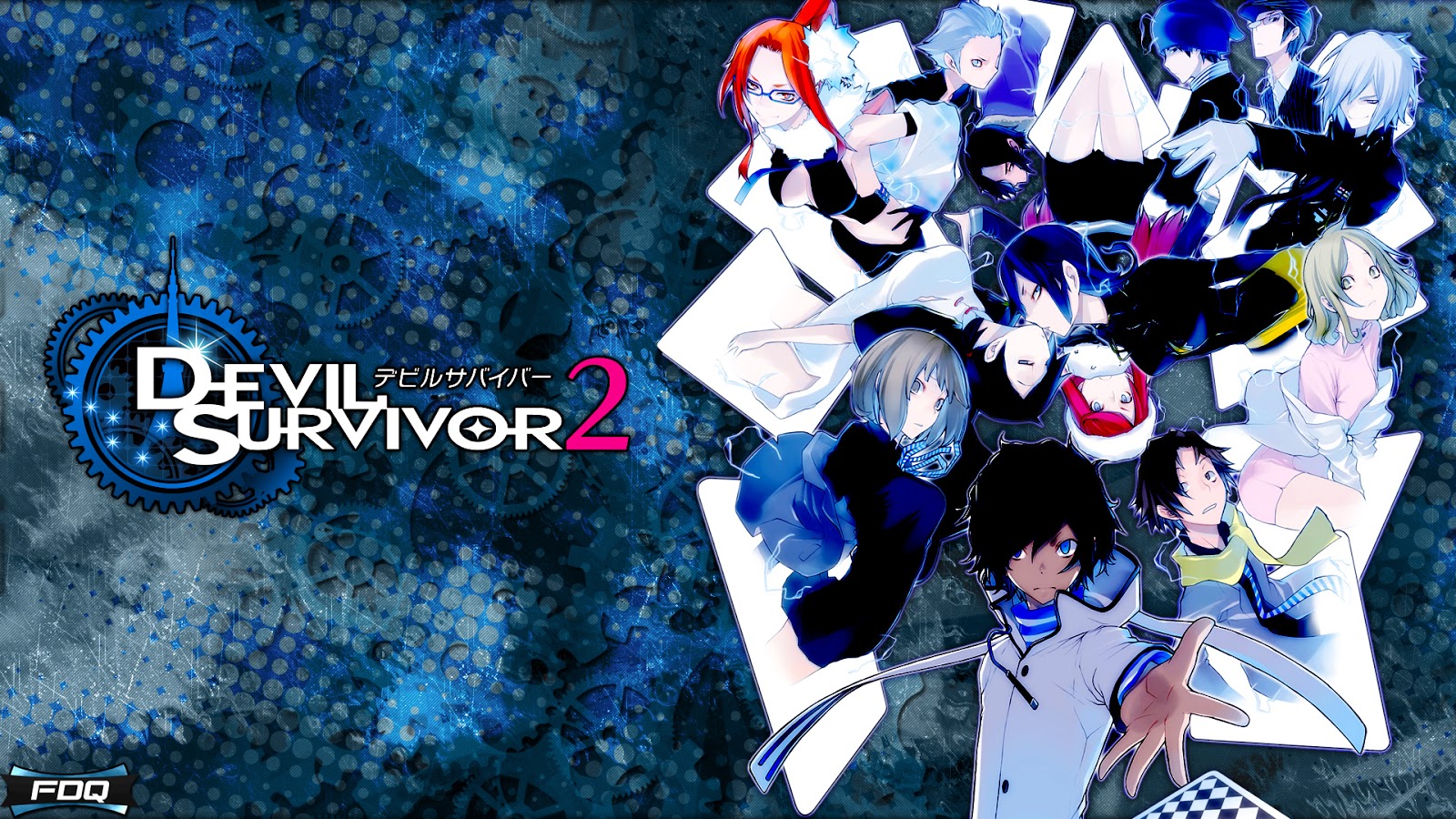 Devil Survivor Anime Character Group HD Wallpaper Desktop Pc