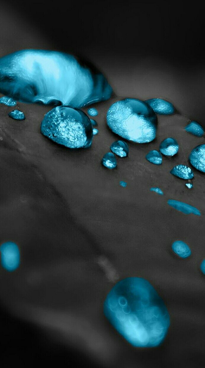 Blue Splash Black iPhone Wallpaper HD