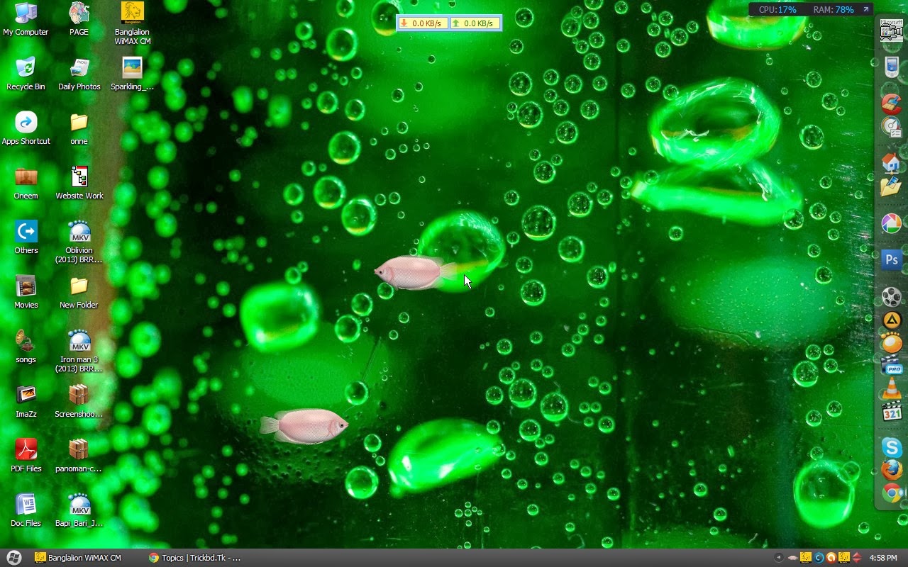 Moving Desktop Background
