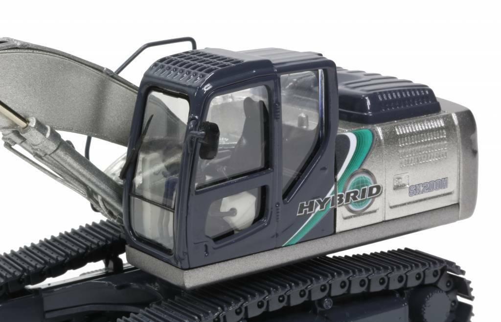 Kobelco Sk200h Hybrid Excavator Silver Motorart Scale