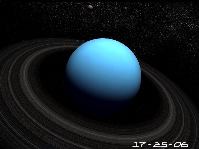 Pla Uranus 3d Screensaver Great Model Of The Blue Green