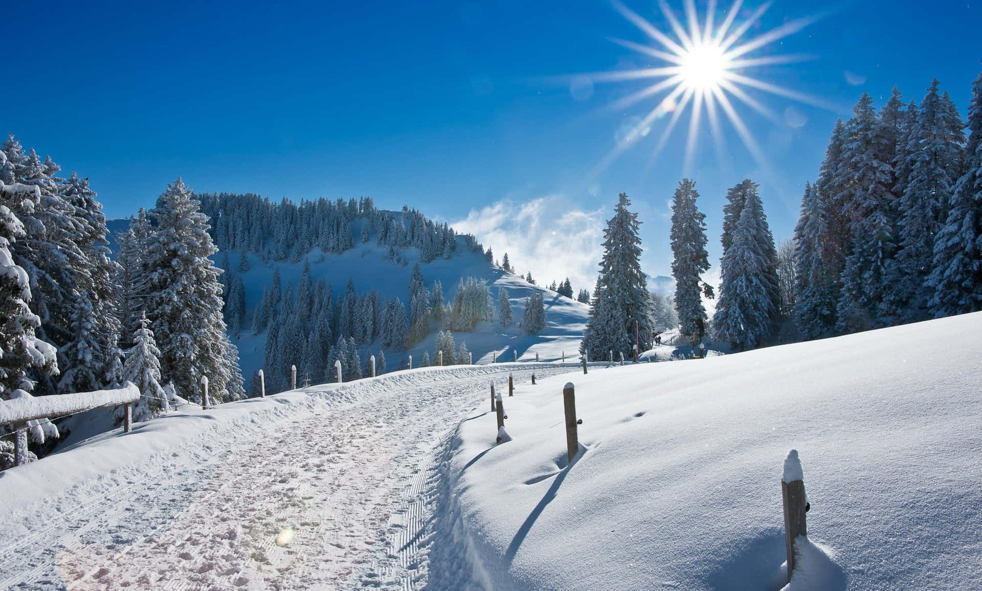 Winter Scenery Desktop 38hulr7ws3n7xi9q Wallpaper