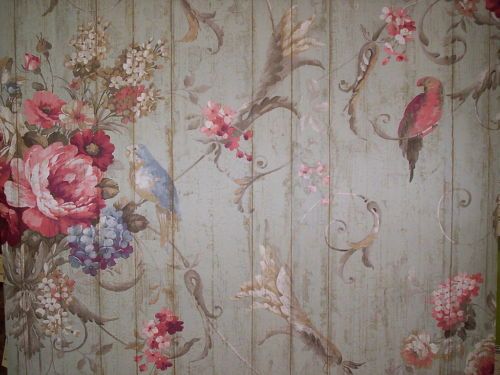 Image Bird Rose French Cottage Floral Victorian Wallpaper Pc