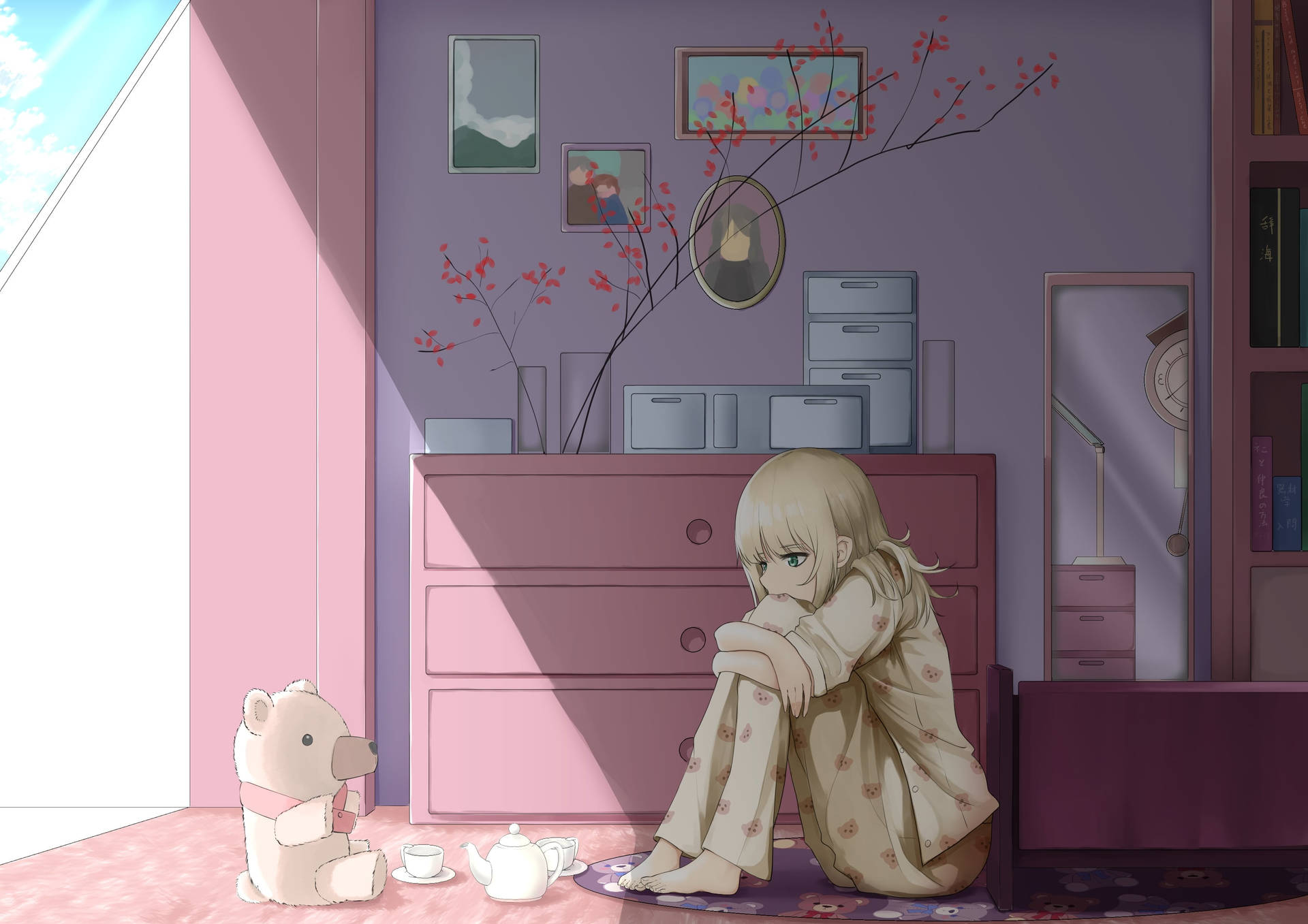 Aesthetic Sad Anime Girl Wallpaper