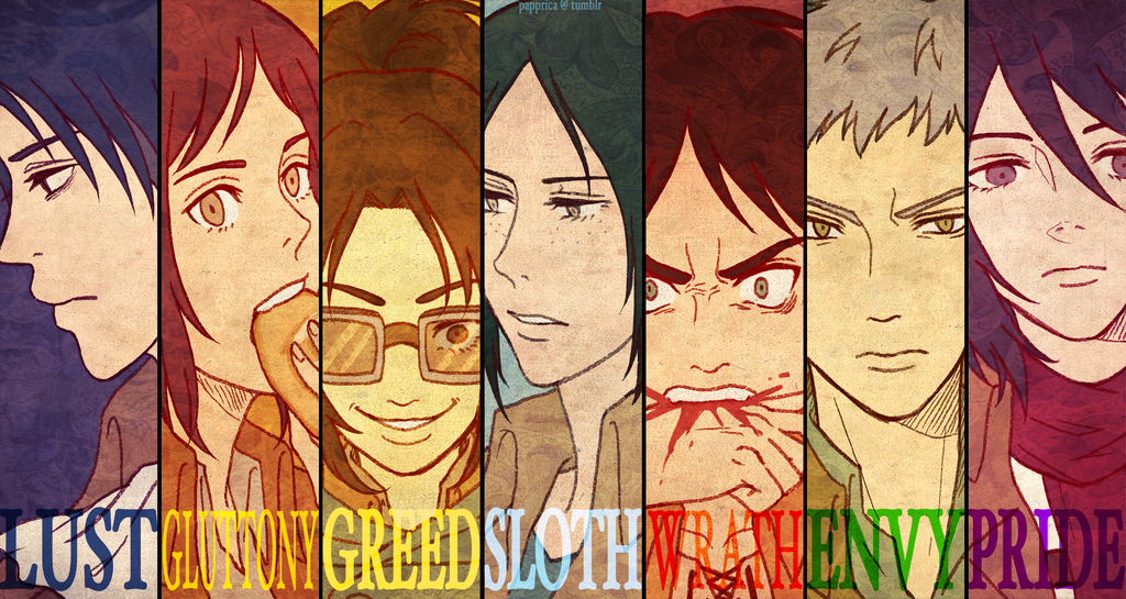 Snk The Seven Deadly Sins By Papprica