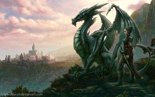 Dragon Screensaver Themed Wallpaper