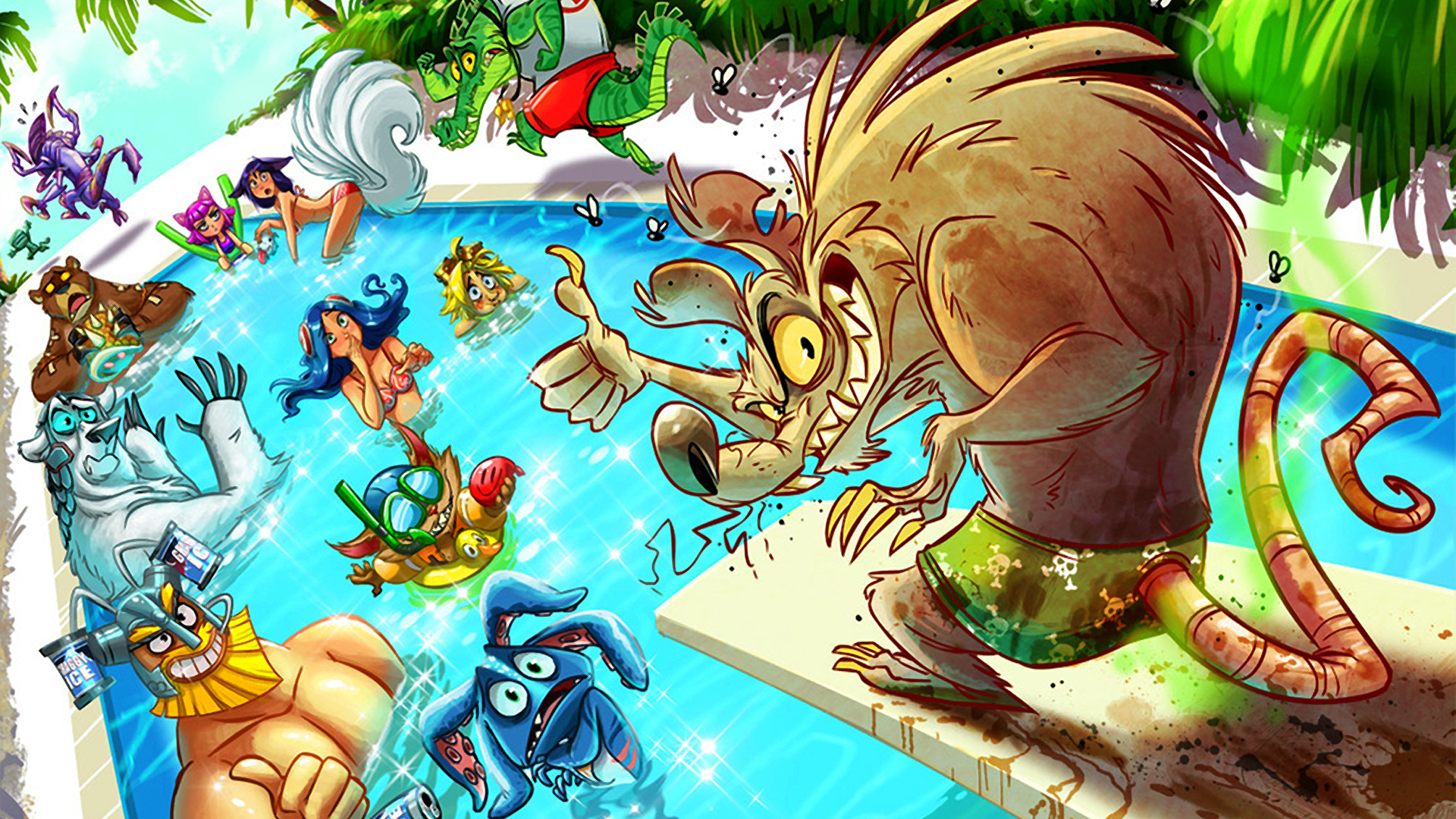 Pool Party Twitch Wallpaper HD