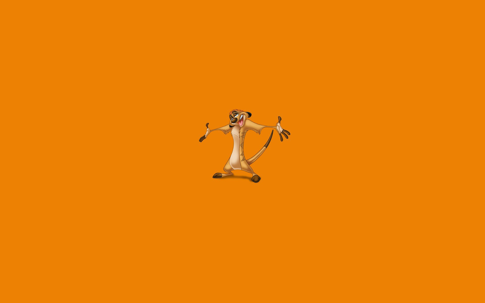 Timon And Pumba Orange Desktop Background Wallpaper