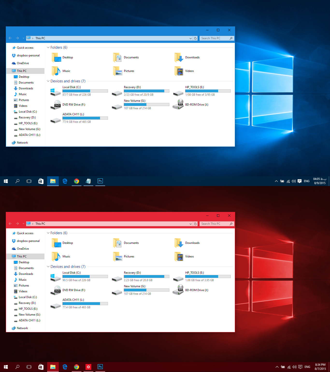 Color Theme For Windows Rtm Windows10 Themes I Cleodesktop