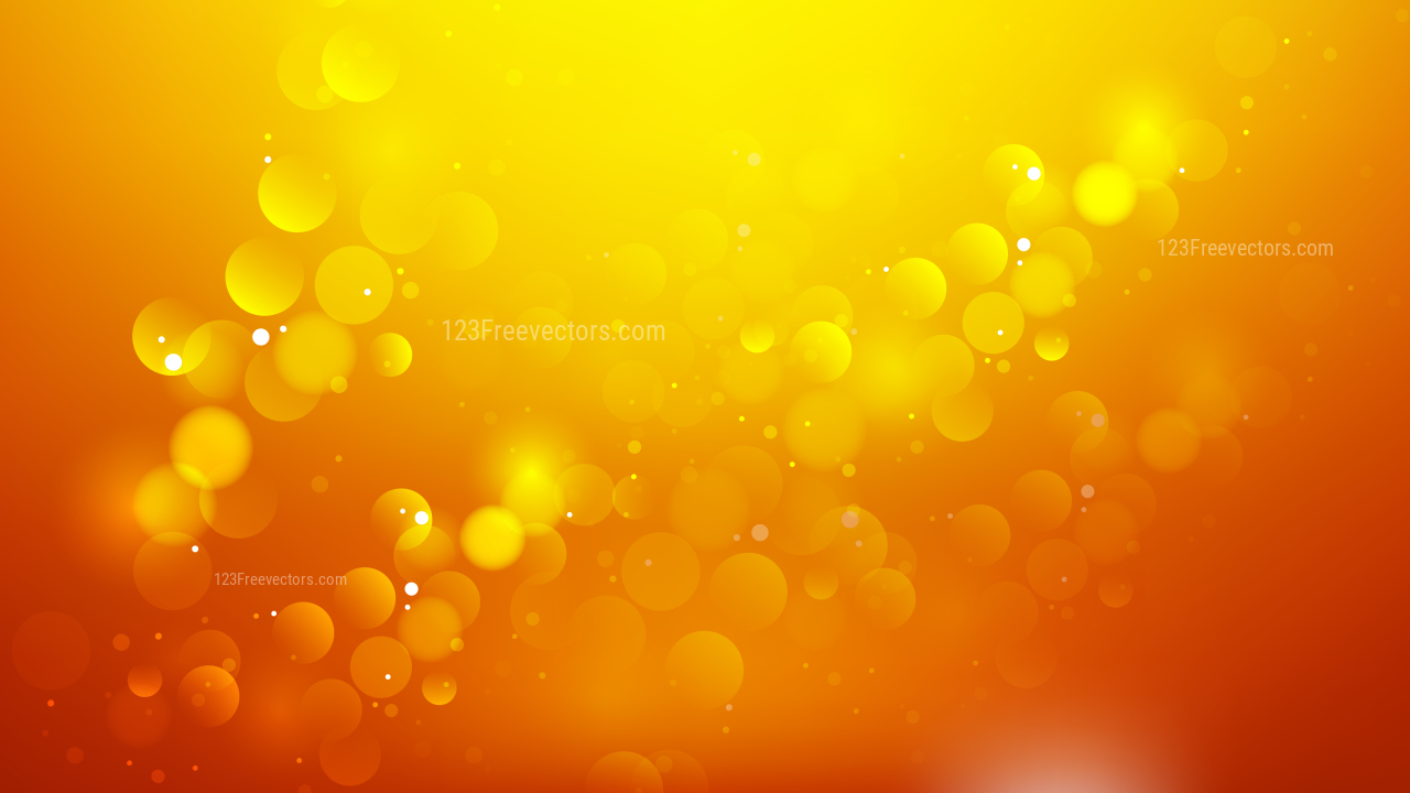 Abstract Orange Blur Lights Background Vector
