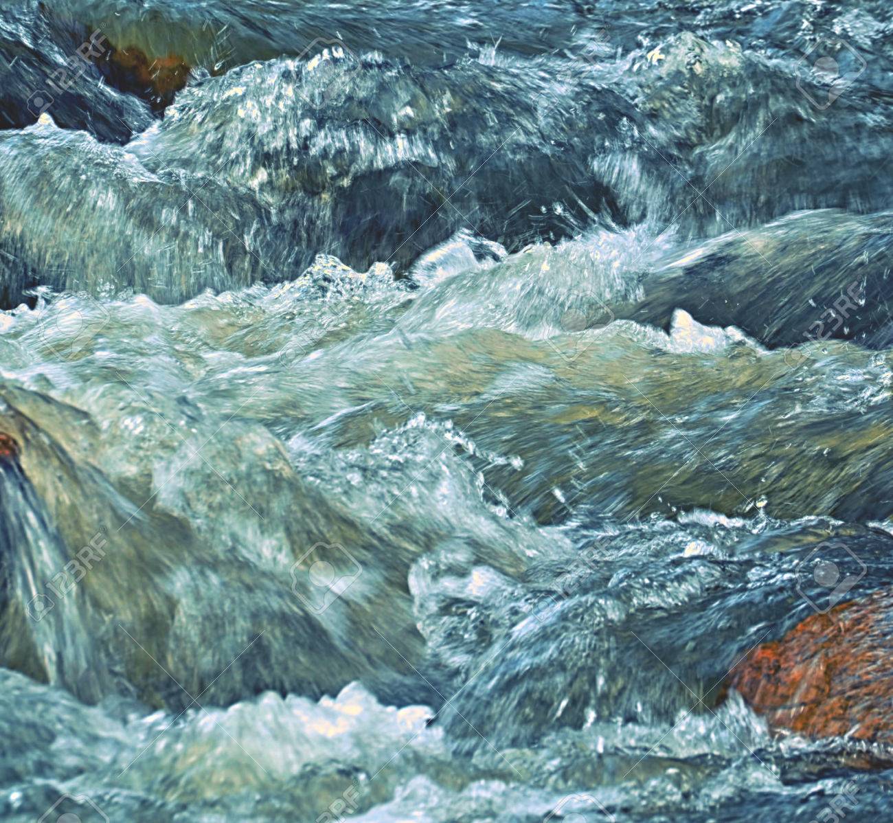 Abstract Background Or Texture Whitewater Rapids River Stock Photo