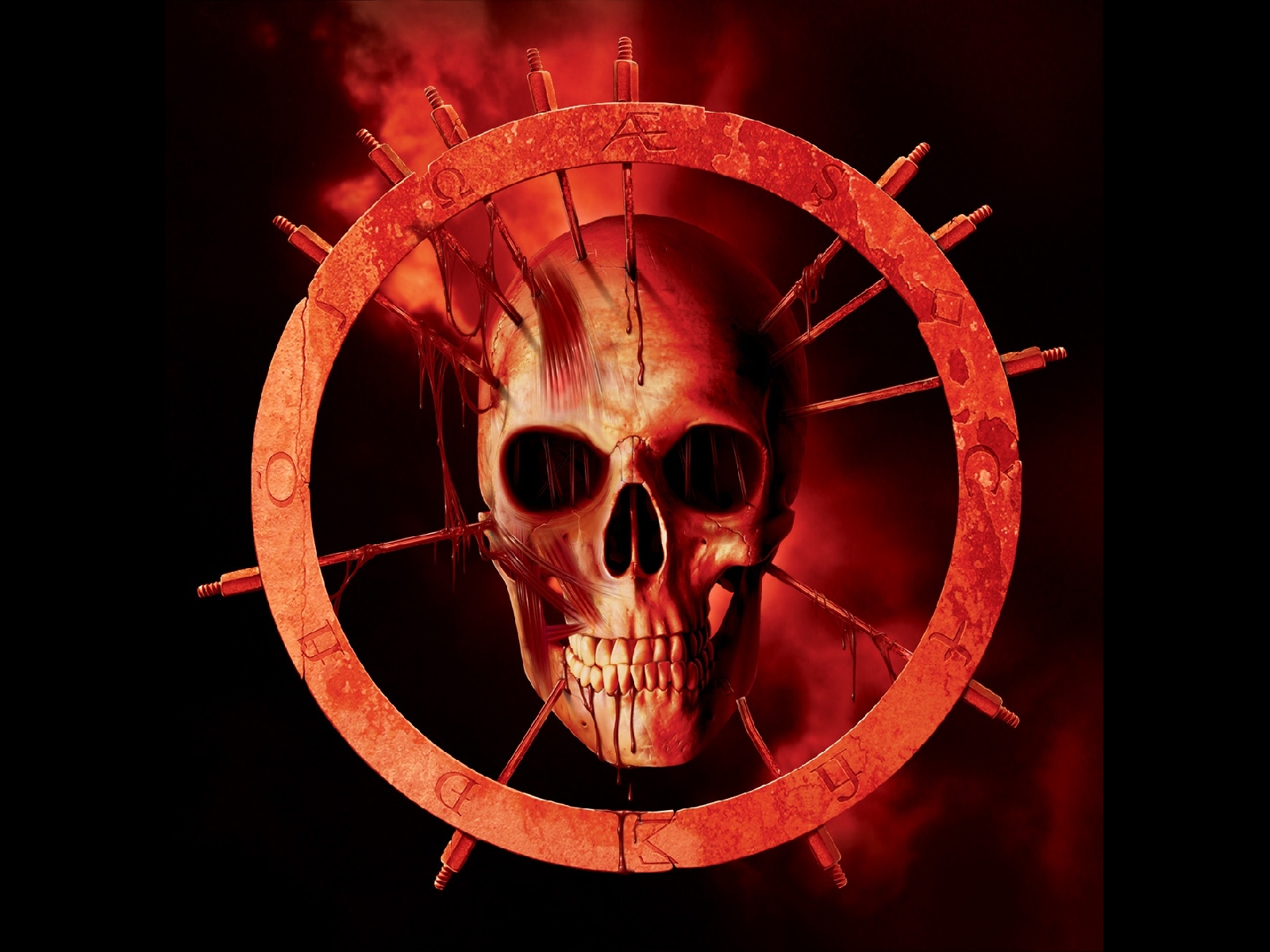 Skull Skulls Dark Demon Satanic Satan Evil Occult Blood Wallpaper
