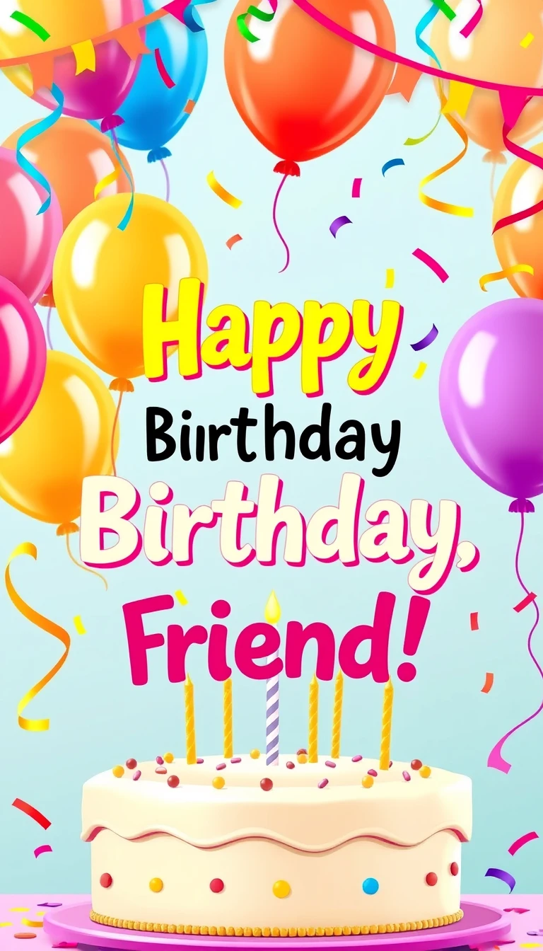 Happy B Day Wallpaper Friend