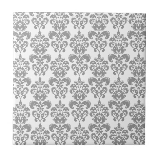Grey And White Pattern Background Light grey and white damask
